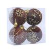 4Pcs Shatterproof Christmas Baubles Ball Hanging Ornament Christmas Tree Decoration For Wreath Mantels Winter Holiday