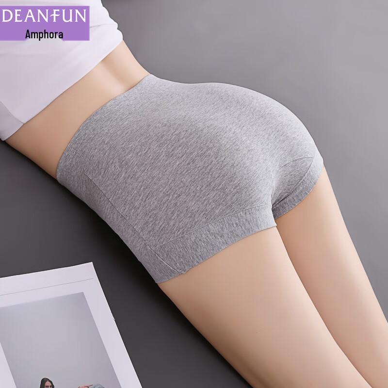Deanfun Women's Cotton Mid-Waist Boyshort Underwear 3-Pack