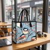 Winter Cute Bird Pattern Tote Bag Fashion Casual Shoulder Handbag Lightweight Daily Use Shopping Bag for Women