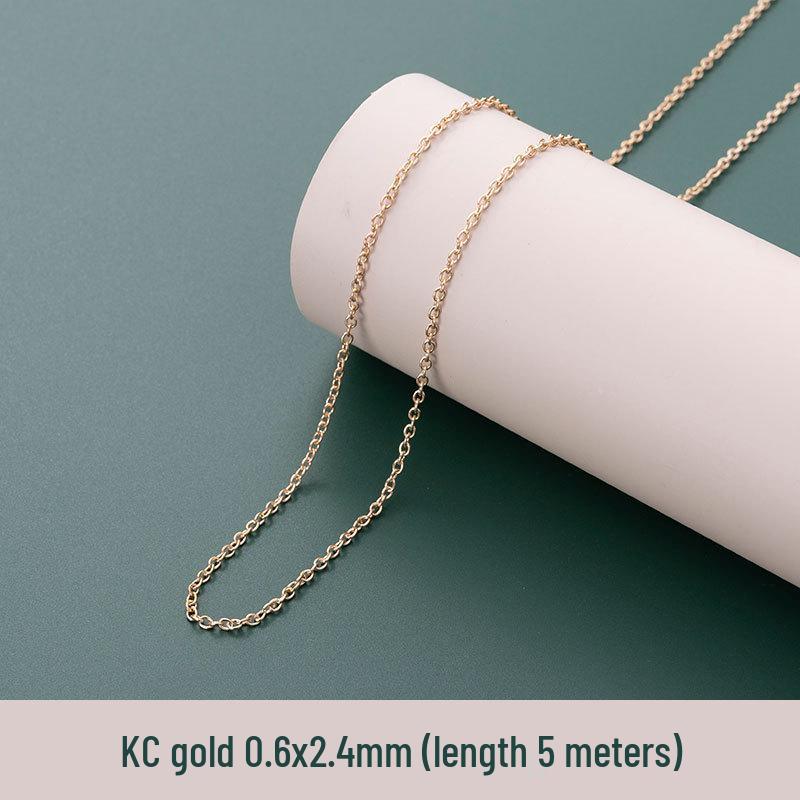 5m Σταυρωτή Σιδερένια Αλυσίδα - Επίπεδη Αλυσίδα O-κρίκων Κολιέ & Τσάντας DIY Αξεσουάρ Κοσμημάτων