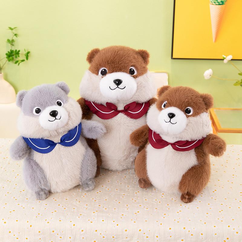 Groundhog Cute Cartoon Animal Plush Pp Cotton Filling Kids Gift Decoration Home