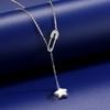 Pin Star Tassel Necklace Women'S Fashion Exquisite Personality Niche Design Pendant Collarbone Chain Women Premium