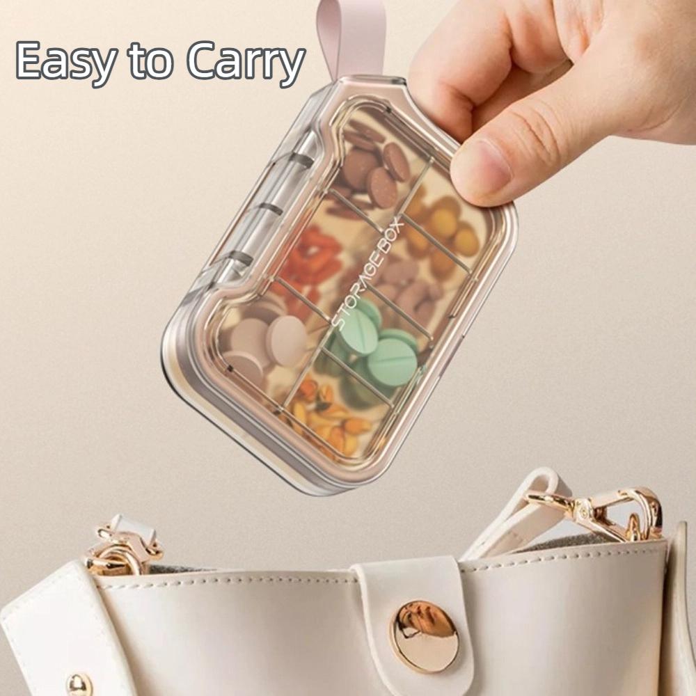 Compact Design Pill Storage Cases Seal Ring Vitamin Container New Pill Organizer Box  Daily Use