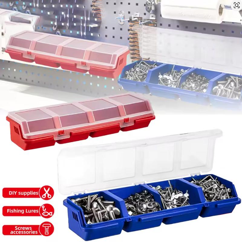 1/2/3/4/5PCS Multi-Compartment Plastic Tools Storage Box For Screws Parts Durable Hardware Jewelry Small Parts Toolbox Case