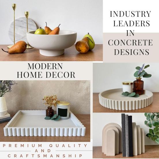 Round Rectangle Decorative Tray Multi-purpose Jewelry Trinket Holder Organizer Storage Serving Tray Living Room Kitchen Counter Coffee Centerpiece