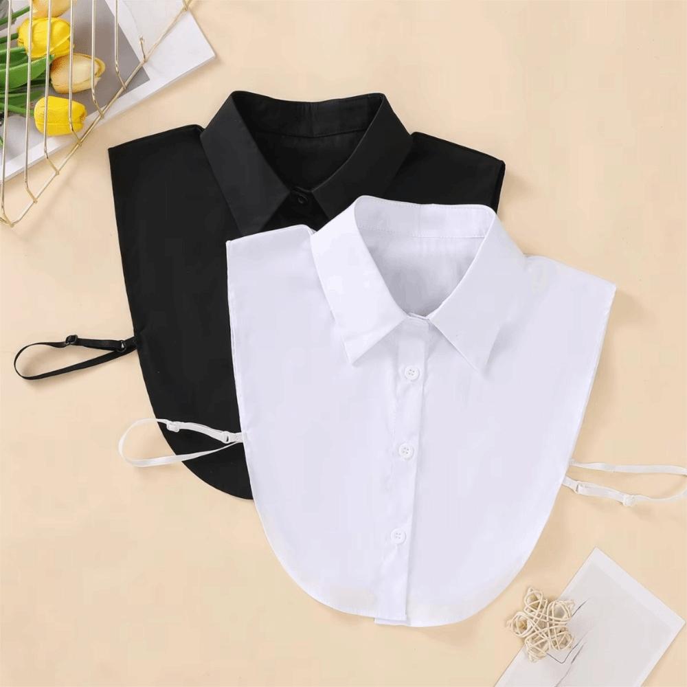 Versatile Half Shirt Style Fake Collar Adjustable Straps Detachable Collar  Women Men