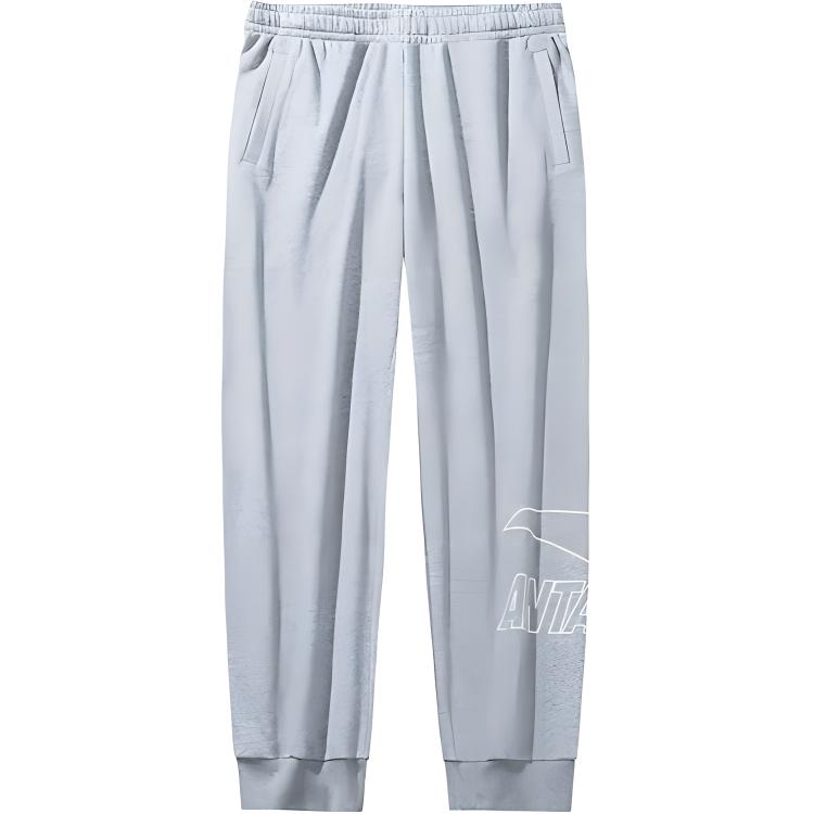 

Anta Серия Lifestyle Удобные дышащие повседневные брюки мужские брюки серые с серым узором 952438301-4 XL