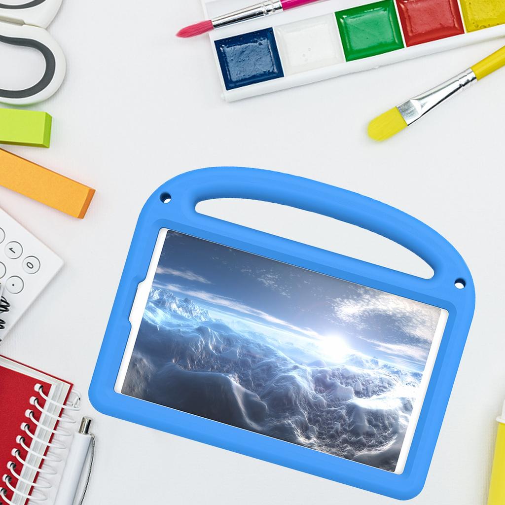 For Samsung Galaxy Tab A11/A9 Kickstand Case Cartoon Design Anti-Drop EVA+PC Tablet Cover with Strap for Kids