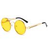 Metal Round Steampunk Rimless Sunglasses Women  Fashion Brand Designer Vintage Elastic Sun Glasses For Men Lentes