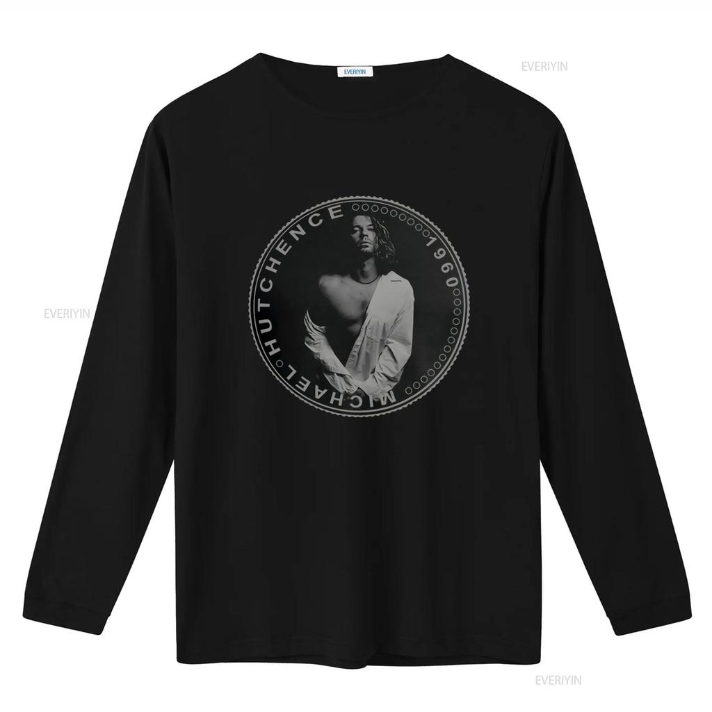 Michael Hutchence Z Inxs Cool Tričko S Potiskem Mincí Vintage Styl vintage Vyprané Měkké designové oblečení streetwear móda