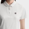 Fila Tennis Fashion Minimalist Sports Casual Versatile Comfortable Short Sleeve Polo Shirt Women tops Cloud-Mushroom-White A11W623123FWT
