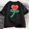 Küstenmeerlandschaft Retro Grafikdruck Kurzarm T-Shirt Unisex Unisex Unisex Strandurlaub Lässig Streetwear Baumwoll Tops