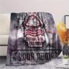 Custom Name Nottingham Forest Flannel Blanket, High quality Comfortable for All Seasons, Home Decor, Warmth and Comfort