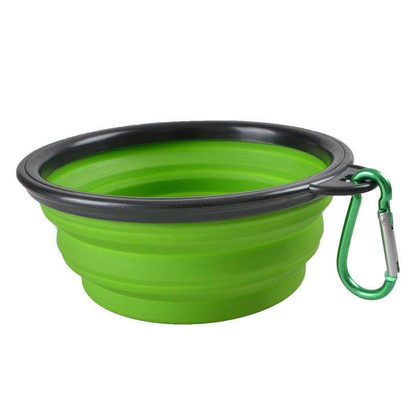 Collapsible Dog Pet Folding Silicone Bowl Outdoor Travel Portable Puppy Food Container Feeder Dish Bowl