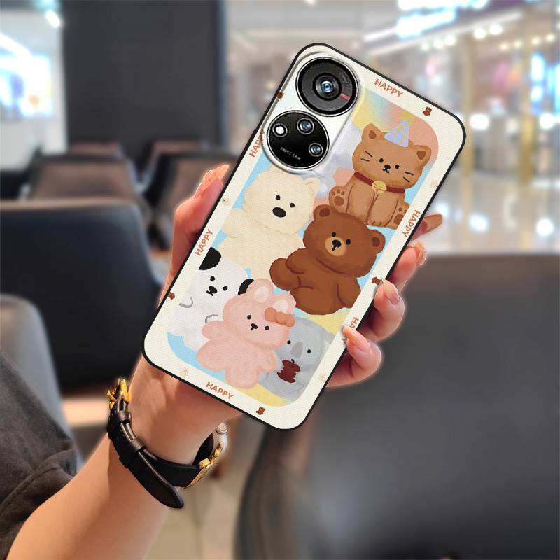 Graffiti Shockproof Phone Case For ZTE Blade V40S/Axon40 SE TPU Full Wrap Protective Anti-dust Back Cover Cute Durable