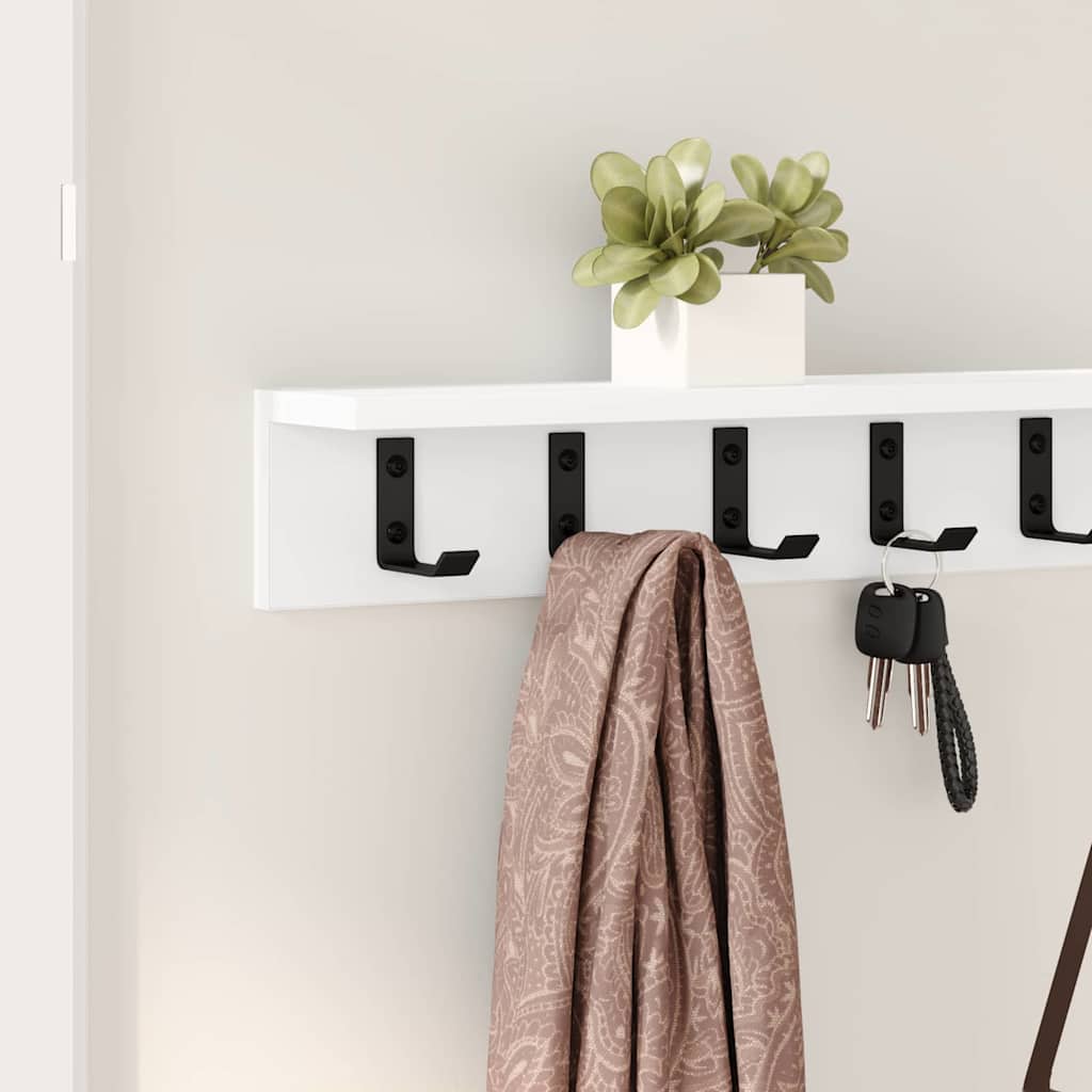 Wall Mounted Nightstand White 100 X 10.5 X 10.5 Cm