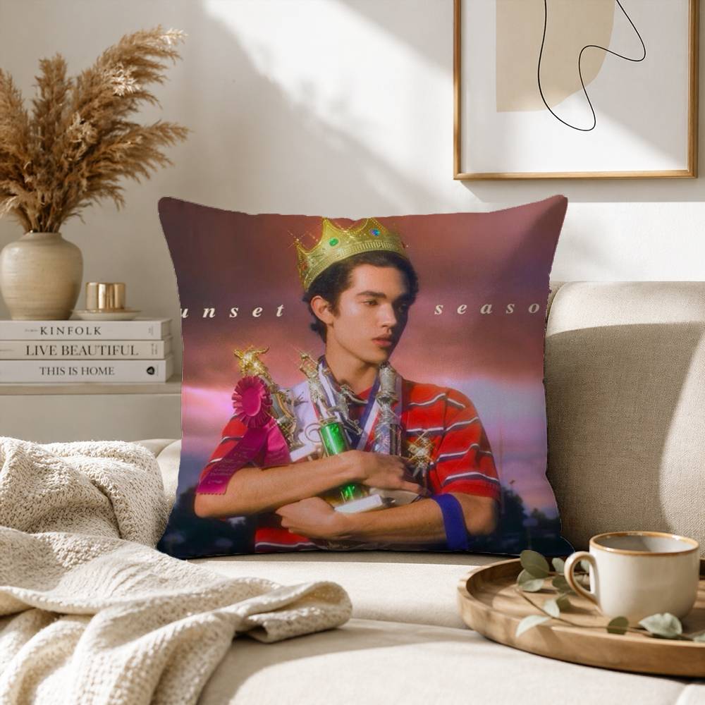 Singer CConan Gray Wishbone Pillow Case for Sofa Living Room Home Office Decor Protective Cover