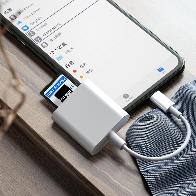 2 1 Type C TF SD Memory Card OTG Adapter USB External Card Reader 480Mbps Speed for Card Reader