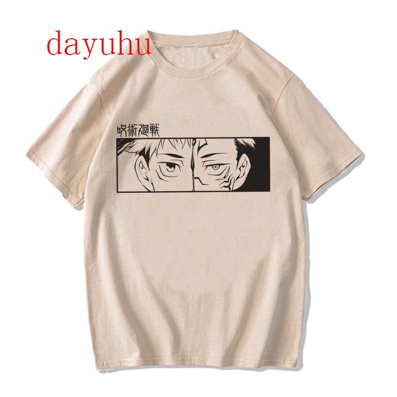 Harajuku Tshirt Unisexga Japanese Anime Jujutsu Kaisen T Shirt Gojo Satoru Tops Yuji Itadori Graphic Tees Cool Unisex Tshirt
