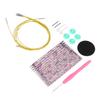 Circular Knitting Needles Set Ergonomic Crochet Hook Button Knitting Tool with Storage Bag for Home