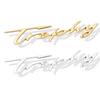Metall-Trophäen-Abzeichen Emblem Auto Heck LKW Fenster Aufkleber Decals Auto Styling Für Morris Garages M-G MG5 MG6 ZS HS MG3 XPower