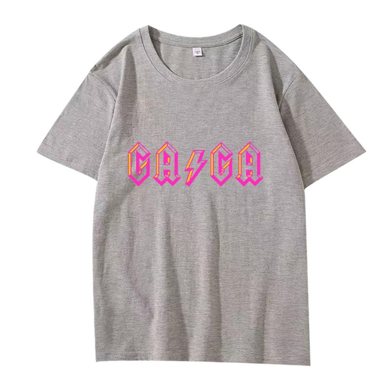 LADY GAGA Graphic T Shirt 2025 New Men ’s Women Oversized 100% Cotton Streetwear Fashion Short Sleeve Summer Print Unisex Tops