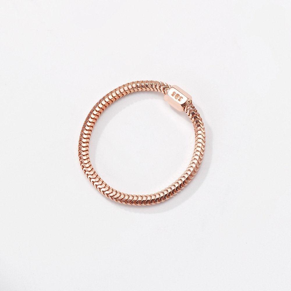 [SSG Only Special Price] 14K Hollow Italian Snake Chain Ring