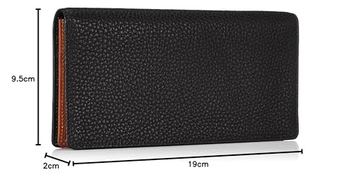 Hartmann Glendale Card Wallet, Made In Japan, Black/Tan