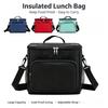 Große Isolierte Wiederverwendbare Lunchtasche Mit Verstellbarem Schultergurt Tragbare Thermische Lebensmitteltasche Für Damen Herren Arbeit Picknick Reisen