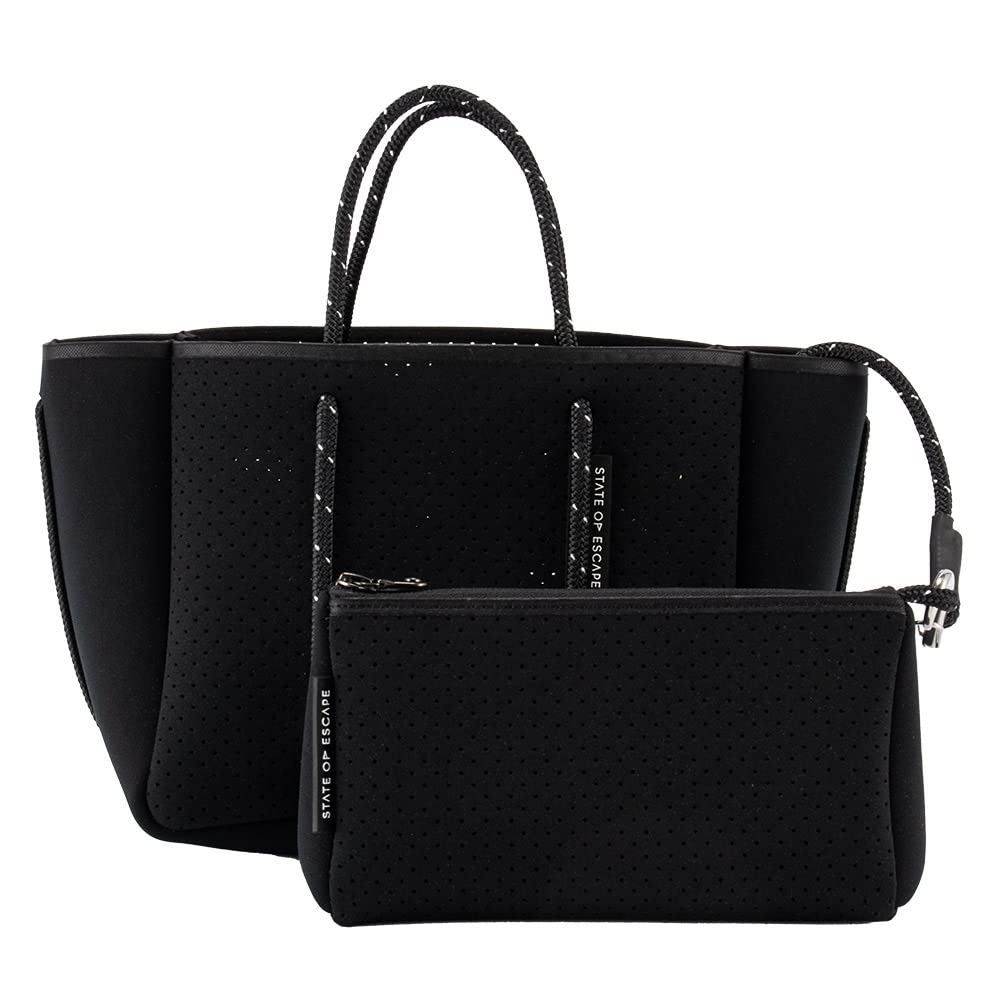of State of Escape Petite Escape Tote Bag Petite Escape Escape Bag Escape Bag PTESCHFBLK Highlight Fleck Black Handbag Lightweight Fashion [State