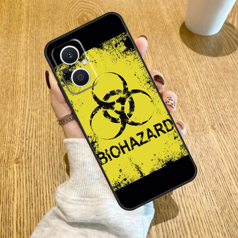 Biohazard Symbol Logo Funda For OPPO Reno 13 F 14F 12F 11F 8T 7 8 Lite 10 11 12 14 OPPO Find X5 X6 X8 X9 Pro Case