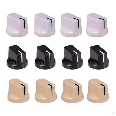 12pcs Volume Control Knobs, Potentiometer Caps for Electric Guitar, 3 Colors
