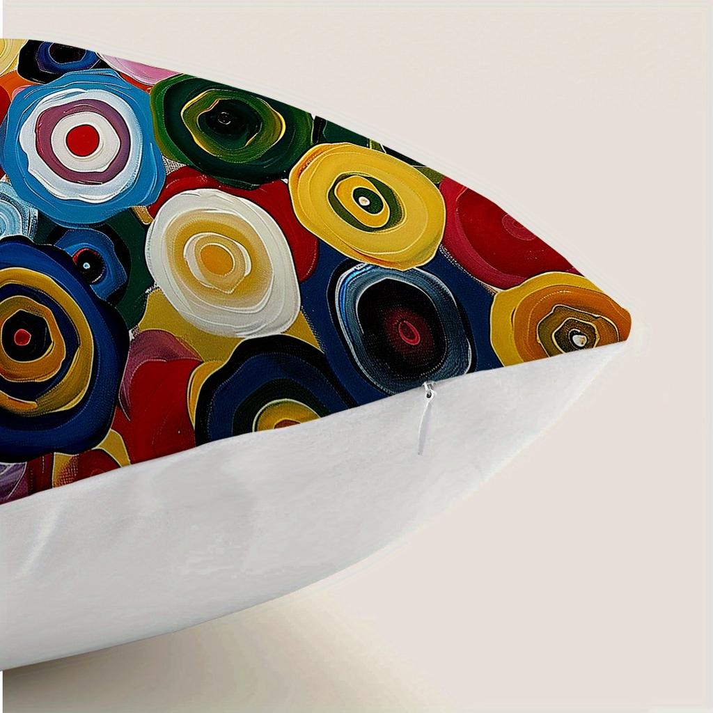Mandala Flower Pillow Covers Square, Decorative Throw Cushion Cases For Home Decor Living Room Sofa Bedroom Pillowcase