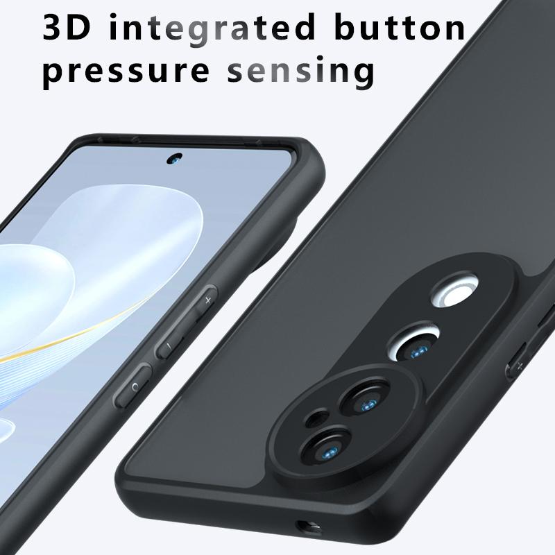 For Vivo V40 5G Case Cover Vivo V40 Capas New Shockproof Phone Back Bumper Matte Frosted Black Transparent For Fundas Vivo V40