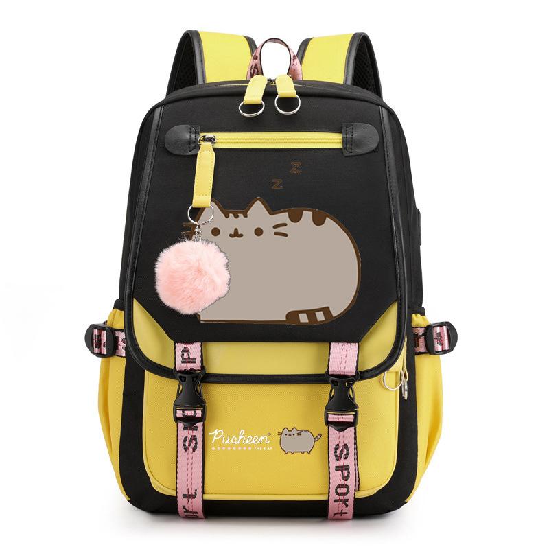 Cartoon Cute Printed School Bag Outdoor Travel Oxford Cloth Backpack