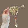 Simple Hair Accessories Hanfu Phoenix Hairpin Disk Hair Tassel Phoenix Brooch Pin For Women Chinese Style Hairpin Brooch Gift