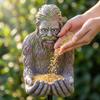 Comedero para pájaros Estatua de Naturaleza Mística para Jardín Exterior, Adorno Colgante y de Mesa para Patio