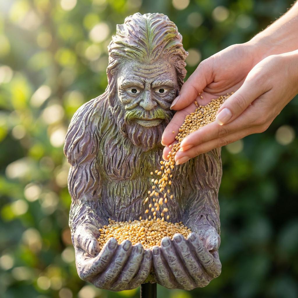 Comedero para pájaros Estatua de Naturaleza Mística para Jardín Exterior, Adorno Colgante y de Mesa para Patio