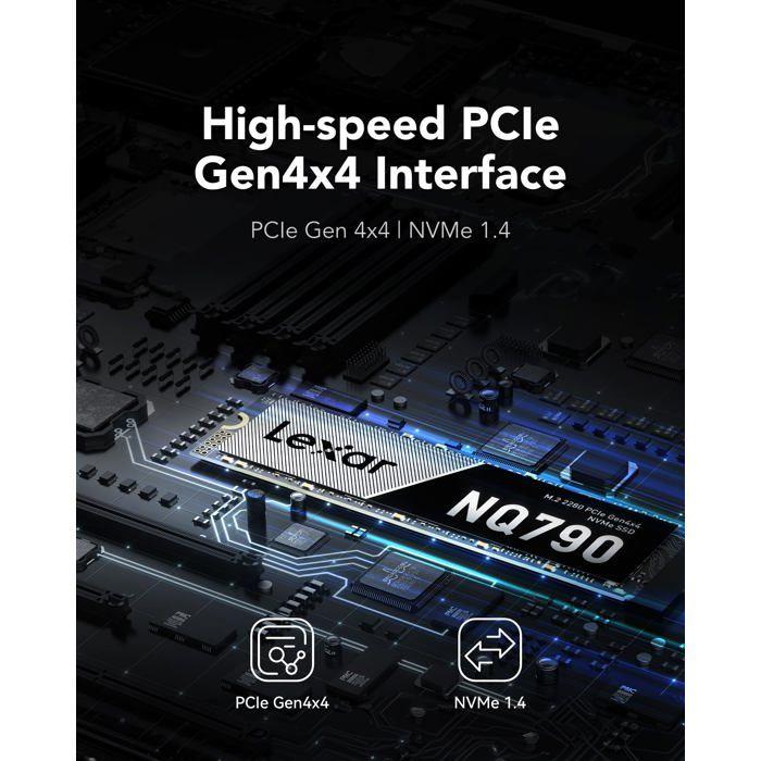 LEXAR - NQ790 - SSD Hard Drive - 1TB - M.2 2280 PCIe Gen 4x4