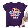 Pre School Crew Print Custom Name Teachers Tee Shirt Personalized Short Sleeve Shirts Pre K TShirt The Best Gifts for Teacher