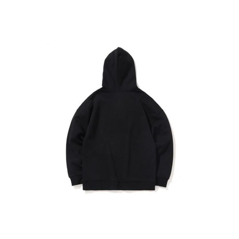 Li-Ning New York Fashion Week Show Dragon Embroidery Hoodie Unisex Sweatshirt Black AWDNB89-1
