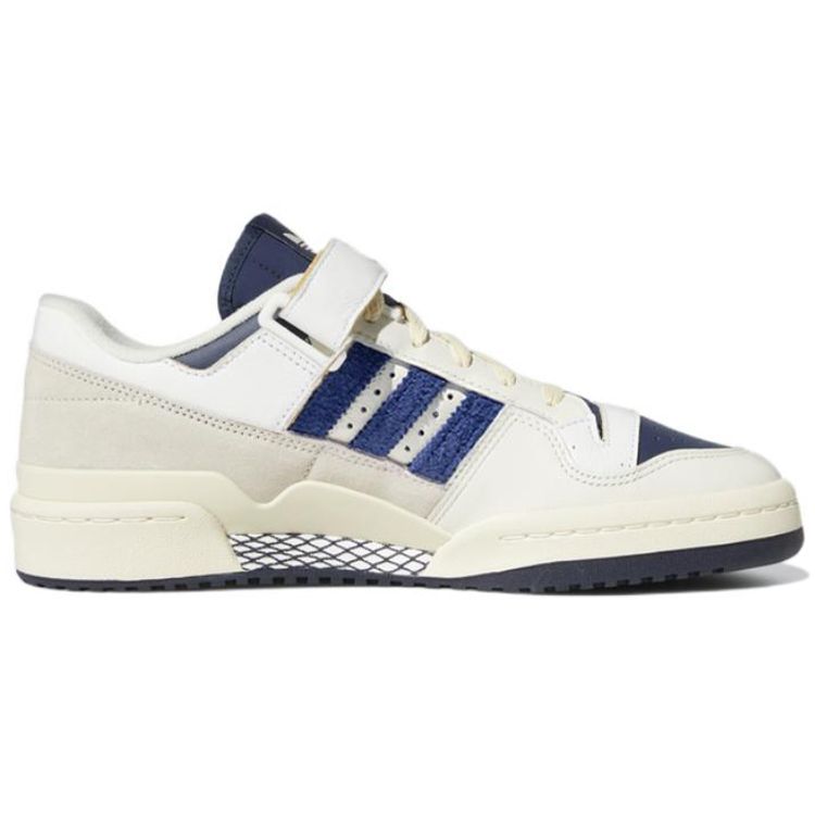 Adidas Forum 84 Low Off White Collegiate Navy Кроссовки унисекс Кремово-белые GZ6427 47⅓ — фото 2