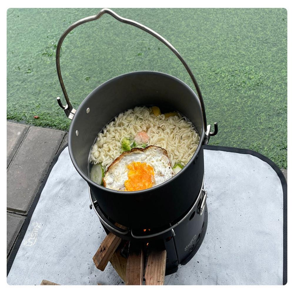 Outdoor Stove Multifunctional Windproof Wood Stove Folding Stove for Barbecue Picnic