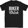 Biker Chick T-Shirt Funny Humor Motorcycle Riding Novelty Text Tee