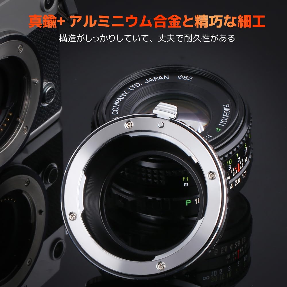 CONCEPT Mount Adapter for Pentax K PK Lenses to Micro Lens Mount Adapter for Infinity Direct from the K&F 4/3 Cameras. High-Precision Focus.