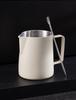 Stainless Steel Milk Frothing Latte Art Cup with Pointed Spout – Coffee & Tea Pot for Baristas