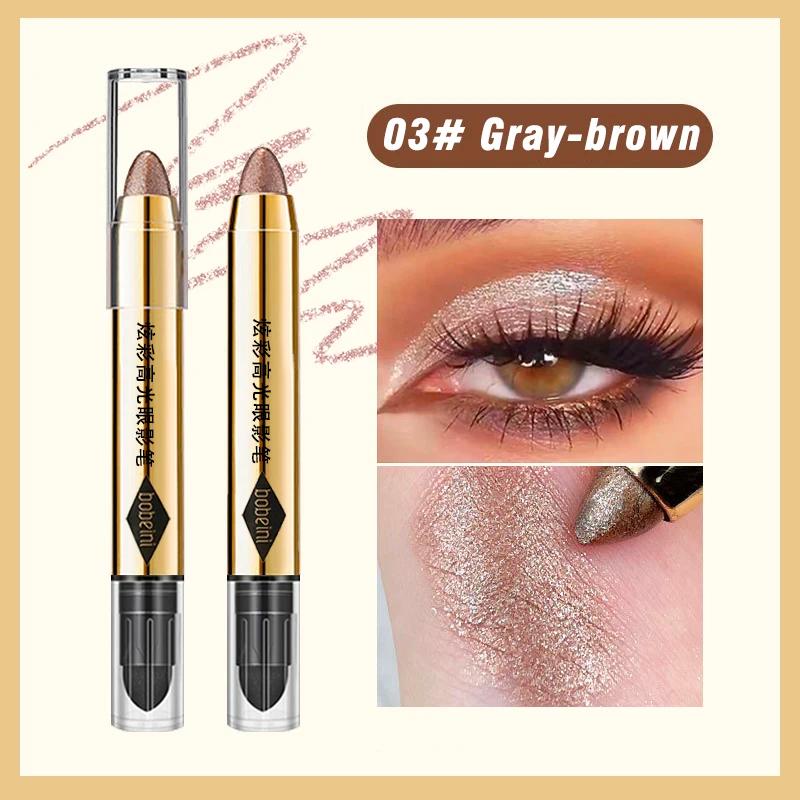 6 Kleuren Dubbelzijdige Oogschaduwstick – Waterdicht, Langhoudend, Mat & Glitters, Contour, Highlight, Gecertificeerd, Unisex