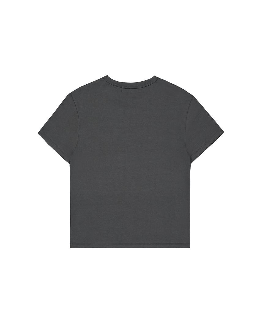 ROCKCAKE Small Logo Crop Top - Charcoal