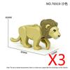 MOC Zwierzęta Zoo Klocki Słonie Tygrysy Słonie Małpy Łosie Niedźwiedzie Owce Wielbłąd Koń Krokodyl Lampart Mini Klocki DIY T11