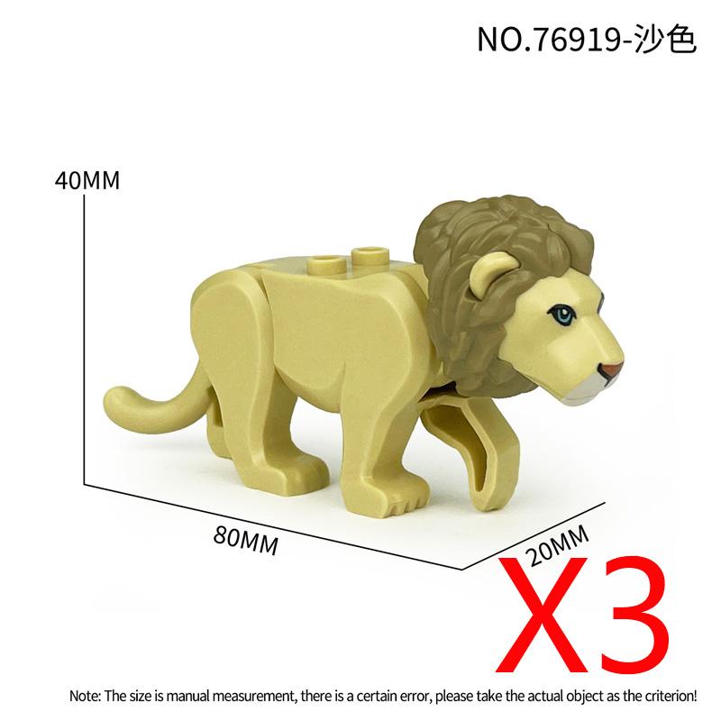 MOC Zwierzęta Zoo Klocki Słonie Tygrysy Słonie Małpy Łosie Niedźwiedzie Owce Wielbłąd Koń Krokodyl Lampart Mini Klocki DIY T11